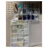 2 BINS ON BEADS IN SECURE ORGANIZERS