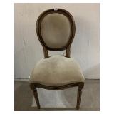 TAN LADIES CHAIR BALLOON BACK LIKE NEW CONDITION