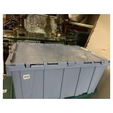 BLUE STURDY INTERLOCKING TOP TOTE