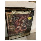 LIGHT UP HEAVY DUTY SANTA IN BOX