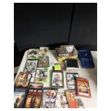 EMPTY CASES AND SHARPER IMAGE CD PLAYER W/ CLOCK