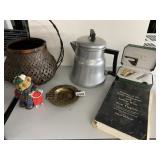 ALUMINUM COFFEE POT W/ INSERT, OYSTER HOUSE