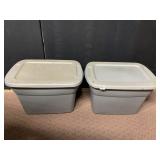 2 STERLITE TOTES GRAY