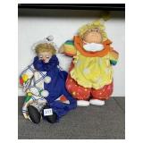 CABBAGE PATCH DOLL DRESSED AS CLOWN AND OTHER