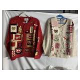 TIARA L - 2 HOLIDAY SWEATERS