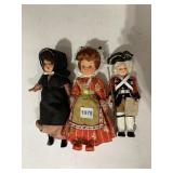 COMPOSITION AMISH GIRL DOLL, SOUVENIR DOLL,