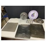 COOKIE SHEETS, HEAVY DUTY LID ORGANIZER, SILVER