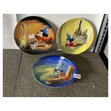 MICKEY MOUSE FANTASIA SET OF 3 COLLECTORS PLATES