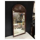 19X38, ROUNDED FAN TOP BEVELED MIRROR BY THE