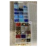 BEADS IN ORGANIZER CASES 2 CASES FULL