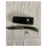 STAINLESS STEEL KNIFE WITH CASE DOSE HAVE SOME