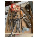 WRENCHES INCLUDING BOX, DRILL BIT, ETC.