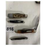 4 POCKET KNIVES KABER AND OTHERS