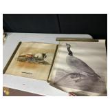 ANSER HUTCHINSON GOOSE LITHOGRAPH AND WESTERN