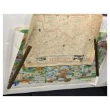 CARTOON MAP OF SHADYSIDE AND MAP OF PENNSYLVANIA