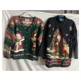 (2) TIARA XL HOLIDAY SWEATERS