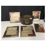 DECORATIVE BOX AND WALL ACCENTS