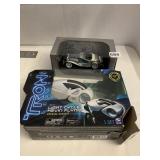TRON LEGACY TOY AND MODEL CAR IN BOX