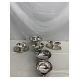 SILVERPLATE SERVING BOWLS, DOUBLE SIDE GRAVY,