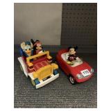 BATTERY OPERATED MICKEY MOUSE CARS, ILLCO AND