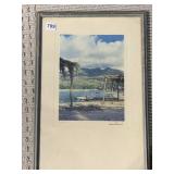 PALM TREE PRINT SIGNED LOWER RIGHT