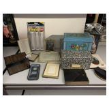 MACRAME PLANT HANGERS, MINI LIGHTS, HAND PAINTED