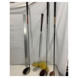GOLD DRIVERS INCLUDING PING AND PUTTER