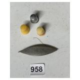 STERLING SILVER THREADER, THIMBLES