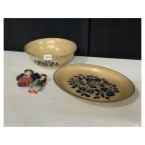 PFALTZGRAFF FOLK ART OVAL PLATTER AND SERVING