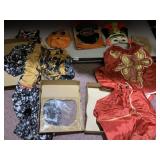 VINTAGE COSTUME AND MASKS IN BOXES