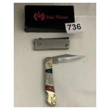 ELK RIDGE KNIFE WITH BOX AND MAX KNIFE