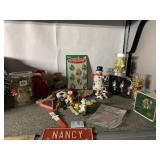 GLASS ORNAMENTS, SMALL NANCY LICENSE PLATE
