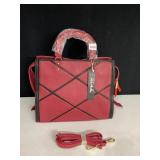 NEW WITH TAGS PINK HALEY PURSE WITH CROSS BODY
