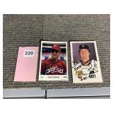 AUTOGRAPHED PROMO CARDS JIM GOTT AND KENT TEKULVE