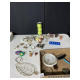 PORCELAIN FIGURES, SALT PEPPER, RUGRATS WATCH,