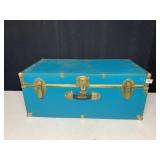 30X16X12 BLUE LOCKING MODERN TRUNK