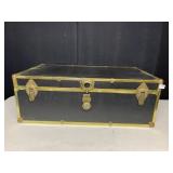 36X20X13 BLACK LOCKING MODERN TRUNK