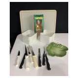 CERAMIC KITCHEN ORGANIZERS, TUPPERWARE CAKE