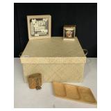 15.5X15.5 WOVEN BOX WITH HANDLES MADE IN