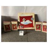 HALLMARK ORNAMENTS 5 PC.