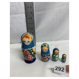 4 PC. RUSSIAN NESTER SET HAND PAINTED