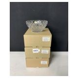 TRIO OF LENOX CRYSTAL BOWLS, 5", NEW IN BOX