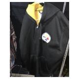 STEELER XXL ZIP UP HOODIE - 2 POCKET FRONT