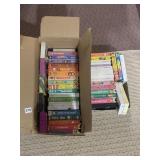 BOX OF VHS TAPES (P.J. SPARKLES, DALMATIANS