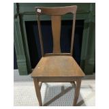 OAK T BACK CHAIR
