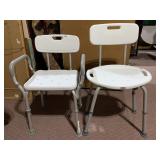 TWO BATH CHAIRS