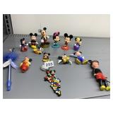 MICKEY FIGURES, PEN, ETC.