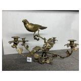 CANDELABRA W/ BRANCHES BIRD TOP