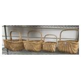 BASKETS WITH HANDLES VARIOUS SIZES