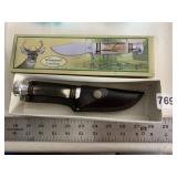 NEW IN BOX WHITETAIL CUTLERY KNIFE WITH SHEATHE